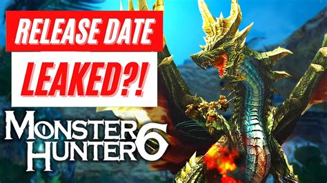 monster hunter 6|Monster Hunter 6 release date : r/MonsterHunter